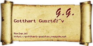 Gotthart Gusztáv névjegykártya
